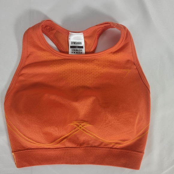 Gymshark Apparel Size XS Orange Crush Top with Jet Black Leggings - Picture 5 of 8